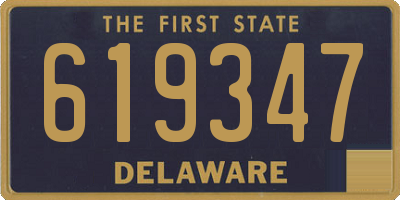 DE license plate 619347