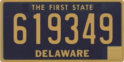 DE license plate 619349