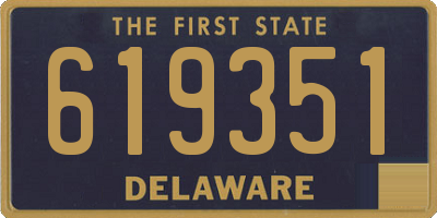 DE license plate 619351