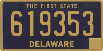DE license plate 619353