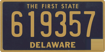 DE license plate 619357