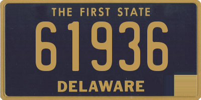 DE license plate 61936