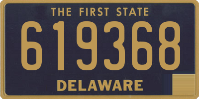 DE license plate 619368