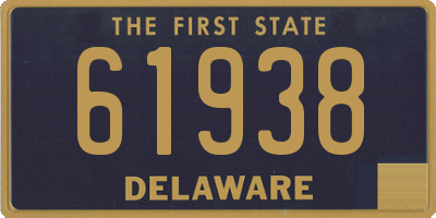 DE license plate 61938
