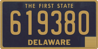 DE license plate 619380