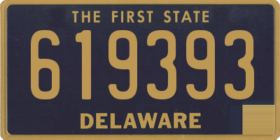 DE license plate 619393