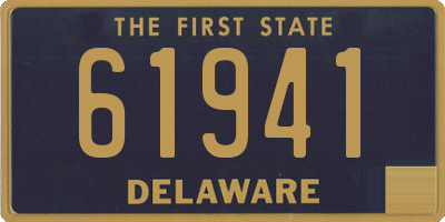 DE license plate 61941