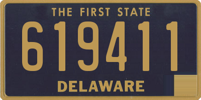 DE license plate 619411
