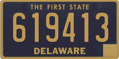 DE license plate 619413
