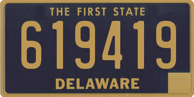 DE license plate 619419