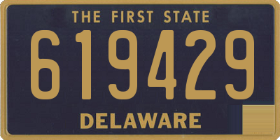 DE license plate 619429