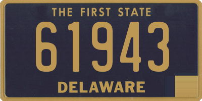 DE license plate 61943