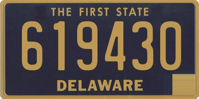 DE license plate 619430
