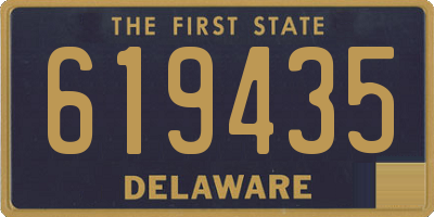 DE license plate 619435