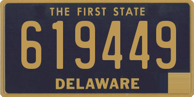 DE license plate 619449