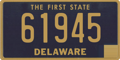 DE license plate 61945