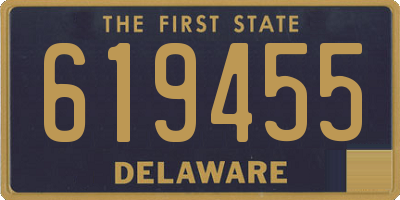 DE license plate 619455