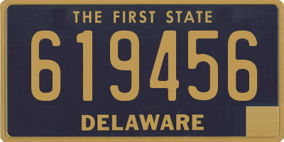 DE license plate 619456