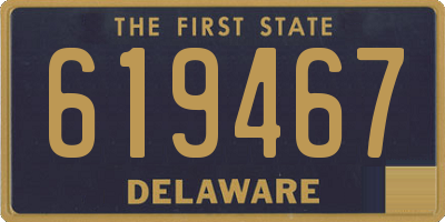 DE license plate 619467