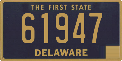 DE license plate 61947