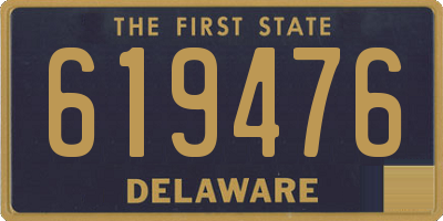 DE license plate 619476