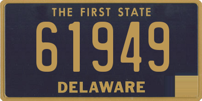 DE license plate 61949