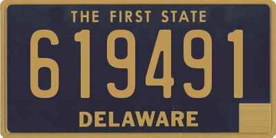 DE license plate 619491