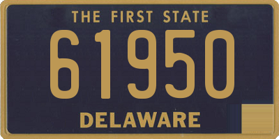 DE license plate 61950