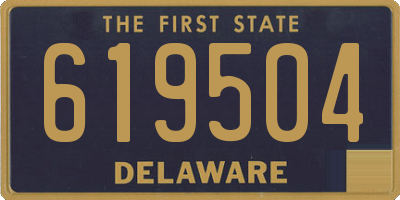 DE license plate 619504