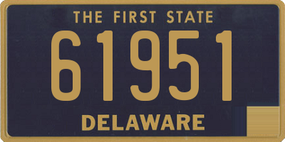 DE license plate 61951