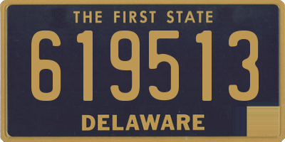 DE license plate 619513