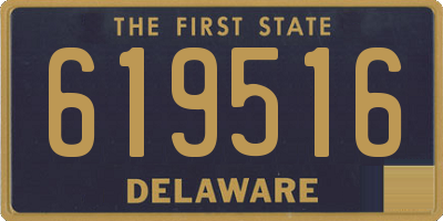 DE license plate 619516