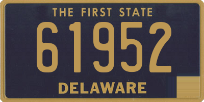 DE license plate 61952