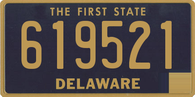 DE license plate 619521