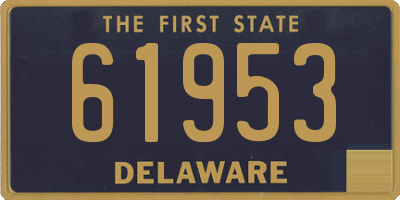 DE license plate 61953