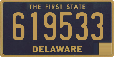 DE license plate 619533