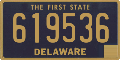 DE license plate 619536