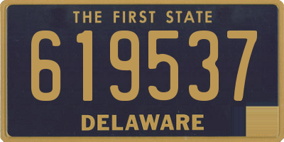 DE license plate 619537