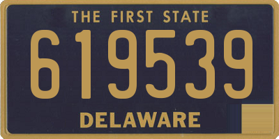 DE license plate 619539