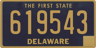 DE license plate 619543