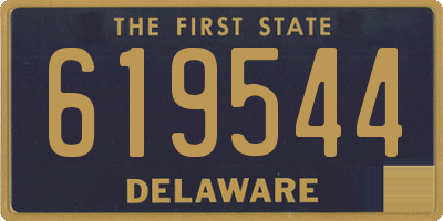 DE license plate 619544