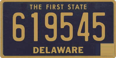 DE license plate 619545