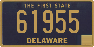 DE license plate 61955