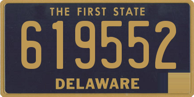 DE license plate 619552