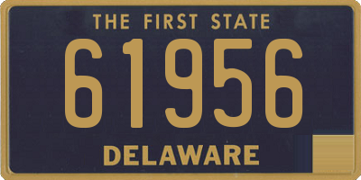 DE license plate 61956