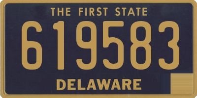 DE license plate 619583