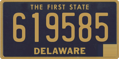 DE license plate 619585