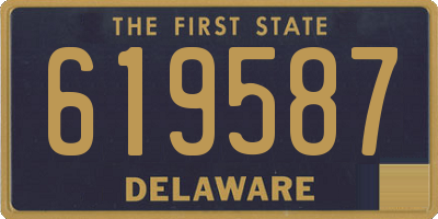 DE license plate 619587