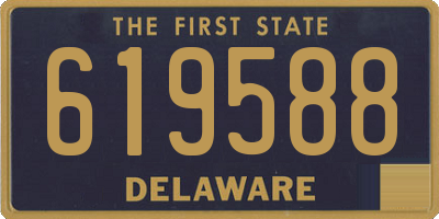 DE license plate 619588