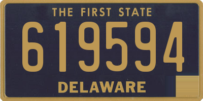 DE license plate 619594